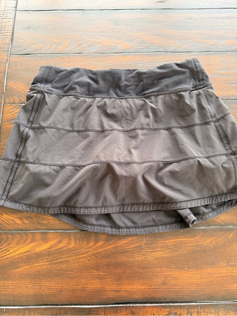 Lululemon Pace Rival Black Athletic Skort with Built-In Shorts